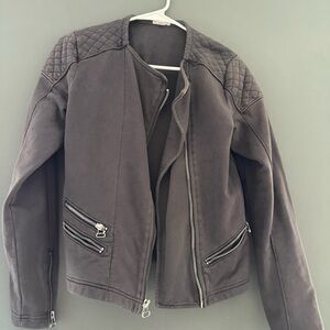 GAP Women's Black Quilted Bomber Jacket